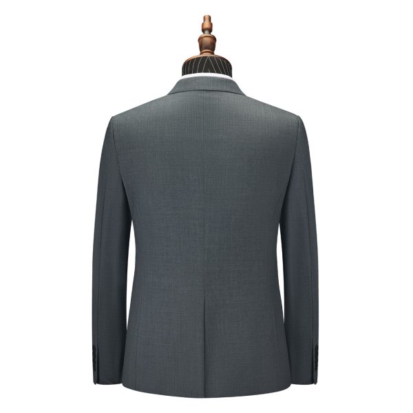 基础款灰色男士西服套装 - 图片 2
